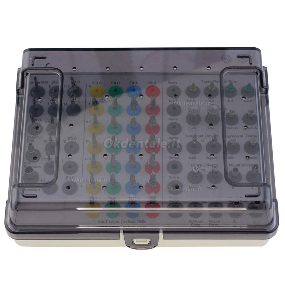 Kit chirurgico universale per impianti conici, Guida per frese elicoidali Hiossen stile OSSTEM